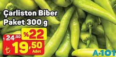 ÇARLİSTON BİBER PAKET 300 G fiyat ve kampanya bilgisi